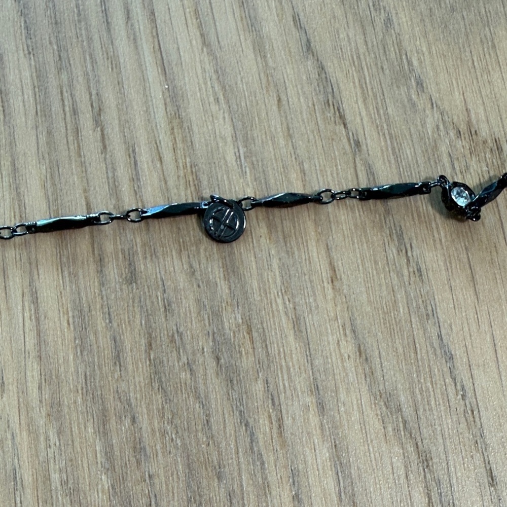 House of Harlow 1960 Black / Gunmetal Long Necklace with matching ring - Picture 3 of 4